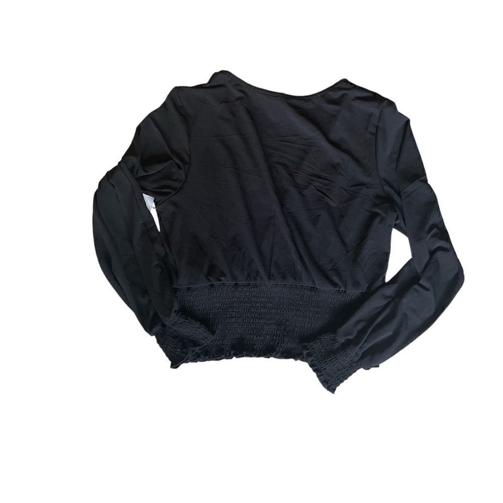 Vero Moda Alberta Long Sleeves V-Neck Smock Top L - Picture 11 of 12